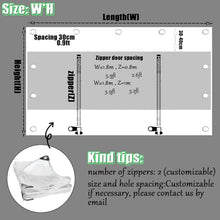 YPIOUREN Outdoor Curtains With Zipper, Transparent Waterproof Tarpaulin Curtains,Gazebo Tarpaulin Side Panel With Zipper Door, PVC Clear Waterproof Tarpaulin Side Panels, For Patio(5x20m/16.4x65.62ft)