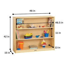 Jonti-Craft Mega Mobile Straight-Shelf Yellow