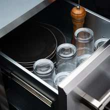SPIRE Vertical Built-in Triple Drawers, Stainless Steel, Universal Mount
