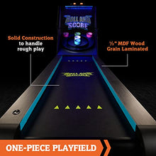 Hall of Games 108" Roll and Score with LED Lights and Electronic Scorer Black/Blue