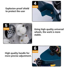 Vdniduir 800w Electric Glass Edging Machine,Portable Glass Edger,Straight Edge Round Edge Edge Grinder,for Marble Stone Tile