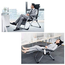 Extra Wide Adjustable Lounger Chair Portable Garden Patio Relaxer Lounge Chair with Cup and Phone Holder Comfortable Breathable Max Load 150kg #2