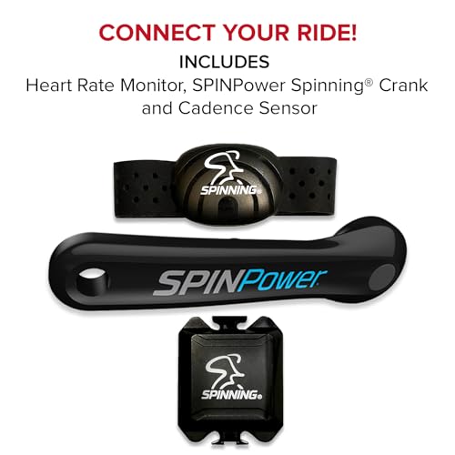 Spinning A3 Chain-Drive Spin Bike with Tablet Mount, Cadence Sensor & Heart Rate Monitor