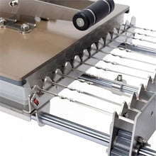 Manual Mutton Kebab Press for Bbq,Stainless Steel,812 Skewers,Fits All Bamboometal Skewer Lengths (8skewers)