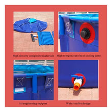 Multifunction PVC Canvas Pool for Ponds with Drain Valve, Fish Breeding Koi Pool for Garden, Above Ground Pond for Water Storage and Garden Irrigation(Size:4X1.2 M/15000 L,Color:Blue)