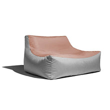 Jaxx Lavista Outdoor Bean Bag Loveseat/Modern Patio Sofa, Sunbrella, Petal/Granite