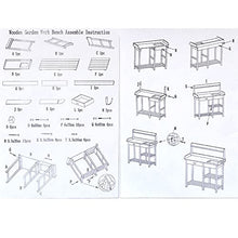 Garden Potting Bench, Fir Wood Outdoor Prep Station with Removable Sink, Drawer, and Hooks,Natural Wooden Work Station for Patio, Backyard and Porch (Yellow)