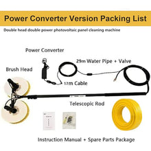 Lissontine Solar Panel Cleaning Brush, Automatic Outdoor Window Glass Solar, Electric Water Fed Kit, Extendable Water Fed Pool Cleaning Brush and Other Cleaning Activities 3.5M-Converter