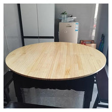 MZZKFC 9-16 Person Round Folding Table, 4.6 5.2 5.9 6.5 FT Solid Wood Event Tabletop, Large Foldable Replace Desktop for Family & Friend Gatherings/Camping BBQ(63 in/1.6m)