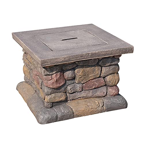 Wood Burning Fire Pit, Outdoor Fire Pits Table, w/Spark Screen Cooking Grate Poker, Patio Bonfire BBQ Grill Firepit Bowl
