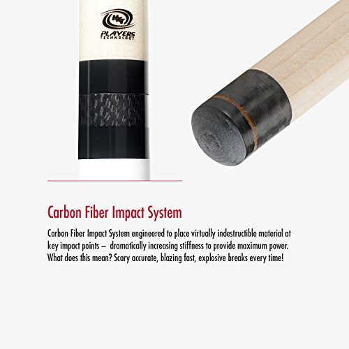 Players HXTP5 PureX Technology Jump/Break Cue Gunmetal 21-Ounce Black