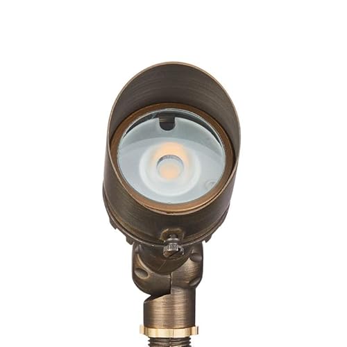 VOLT Cast Brass G4 Infiniti 30 LED Outdoor Spotlight Kit with Transformer Bronze