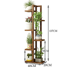WZWTYSM flower standWooden Plant Holder Flower Pot Holder Container Shelf Plant Accessories Indoor Outdoor Balcony Garden Decoration Plants Flower Shelf Brown
