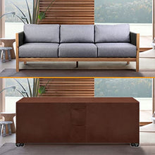 138x57x35in Brown Garden Furniture Covers Waterproof, Patio Furniture Cover Rectangle New Upgrade Waterproof Performance Square Patio Table Covers 420D Heavy Duty Oxford Fabric ( )