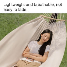 Portable Canvas Hammock Outdoor Camping Travel Lightweight Machine Washable Portable Sturdy Multifunctional Tree Hammock Comfortable