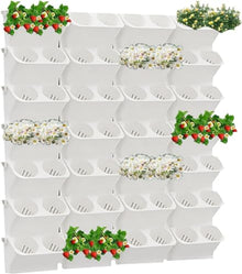 UXIPILBX Wall Planting Bags,Hanging Planting Grow Bags, Gardening Vertical Greening Flower Container, Living Wall Grow Bags for Home Office Balcony Wall Decor-C