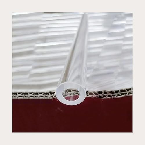 EVANEM Length 500mm High Transparent Acrylic Pipe, for DIY Projects PMMA Round Tube(50x60x500mm)