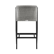 Armen Living Aileen Modern Patio Counter Chair Bar Stool Black