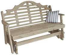 Furniture Barn USA Cedar 4' Marlboro Glider Unfinished