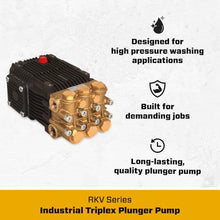 Mi-T-M 3-0194 Triplex Plunger Pump, 3.5 GPM, 3500 PSI, Ceramic, Direct
