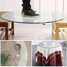 SXKJQER Round Clear Tempered Glass Table Top 8mm Thick Flat Polished Edge, Round Tempered Glass Table Top, Heat-Strengthened Glass, Glass Dining Table, Round Flat Glass (Size : 96CM(38INCH))