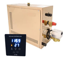 YHMMYSHX Steam Generator Shower Sauna Bath 3KW-21KW Automatic Descaling Steam Machine Commercial Home Sauna Steam Generator Steam Room with Water Shortage and Overheating Protection(ATS-6KW)