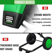 Wood Chipper Shredder Machine,Powerful Leaf Mulcher