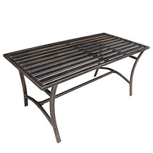 TBLOTYD Coffee Table Outdoor Table Balcony Coffee Table Simple Modern Iron Table Living Room Small Apartment Creative Rectangular Coffee Table End Table,Grey