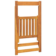 GHVBNMF Solid Acacia Wood Folding Garden Chairs, Set of 8
