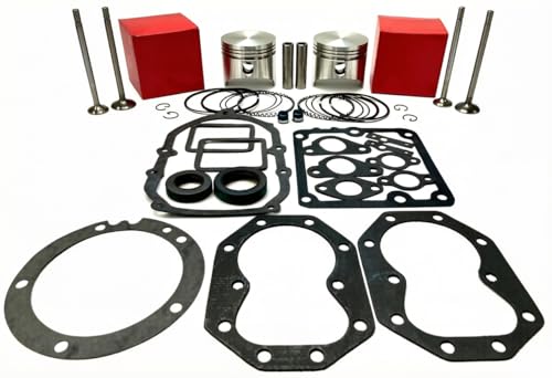 PISTONS GASKET and VALVES 020" P224 T260 Replacement for Toro OEM