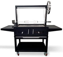 Generic Argentine Santa Maria Wood Fired Charcoal Parrilla Grill with Rain Cover Stainless Steel