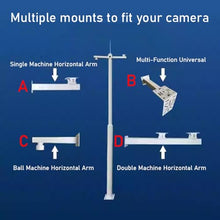 Onwowsun Outdoor Surveillance Camera Pole Detachable with Waterproof Box, Street Light Pole Accessory for Backyard Porch Patio Walkway(with A Bracket,4.5m/14.7ft)