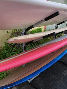 SPAREHAND Freestanding Rack Storage for 4 SUPs or Surfboards Pebble Silver