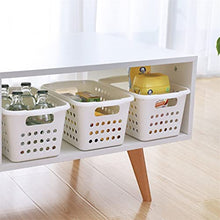 Picnic Basket Storage Basket Desktop Snack Storage Basket Kitchen Storage Basket Bathroom Storage Box Basket (Size : 34.5x22.5x17.5cm)