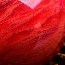 MPUTTCOXN Melting/Natural Multicolor Crystal Quartz Ball with Stand for Healing/Divination/Chakra Balance/Yoga/Home/Office FengShui Decoration (Re-constituted Red Crystal Ball, Diameter 20cm)