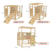 Avenlur Indoor Playground Montessori Gym – Alpine Wooden Jungle Gym for Kids Ages 2-8