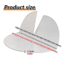 YUNSEU Large Round Foldable Table Top Only, 120cm - 275cm Diameterround Wood Table Top,Replace Tables Top, Circle Folding Tables Top, Easy to Store