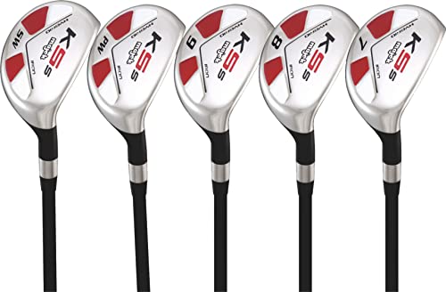 Majek Senior Men’s Golf All Hybrid Partial Set Black