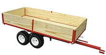 Heavy-Duty Country Manufacturing Ton Capacity Lawn and Garden Utility Trailer with Hand-Operated Hydraulic Dump, Ideal ATV Pull Behind Cart for Yard and Garden Tasks, 7ft x 38in Bed