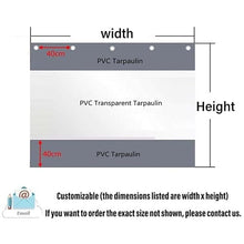 Commercial Outdoor Waterproof Curtains, Clear Vinyl Curtain for Pergola, Garage, Patio, Custom Size(8x3m)