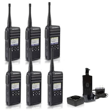 Motorola Solutions DTR700 Digital 2-Way Radio 6-Pack Black
