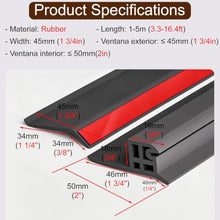 Sliding Windows Rain Diverter for Exterior Interior Groove, Peel and Stick wall Edges Drip Edge, Universal Dual-Layer Window Rain Guard