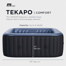 M Spa Tekapo 6-Person Square Hot Tub with Air Jet System and Thermal Cover