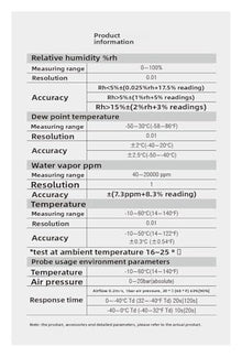 Indoor Outdoor Thermometer, Handheld Dew Point Meter Temperature and Humidity Water Tester Calibrator DT-8321 for Greenhouse,Garden