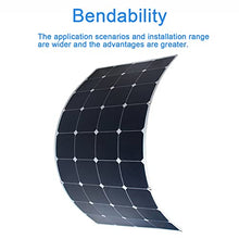 Solar Panel Kit,Flexible Solar Panel 100W 18V Monocrystalline Bendable 2 * 100 Watt 18Volt Semi Flexible Mono Solar Panels Charger Off
