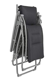 Lafuma Air Comfort Evolution Lounger (Acier, Black) Zero Gravity Reclining Patio Chair