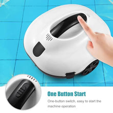 Automatic Robotic Pool Cleaner with Powerful Suction for Above and Inground Pools, Features Intelligent Route Planning and Self-Parking