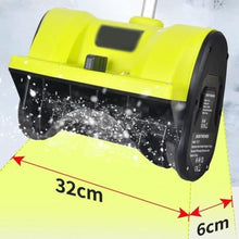 XQZMZSCP 1200W Electric Snow Blower, 36×16cm Snow Removal Tool, Rechargeable Shovel Snow Thrower with 4.0Ah Li-ion Battery & Charger (TwoBatteries)
