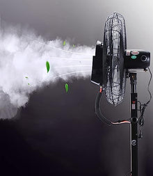 CUTPOIY Outdoor Fan Misting Kit with 11 Gallon Tank, Adjustable Height, 3 Speeds & 60° Oscillation for Cooling Patio, Garden, Camping