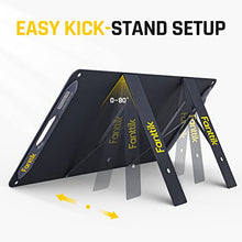 Fanttik 100W Portable Solar Panel, 23% High Efficiency Mono Foldable Solar Panel for Power Station with Adjustable Kickstand, Off Grid System for Camping, Road Trip, Emergency Black